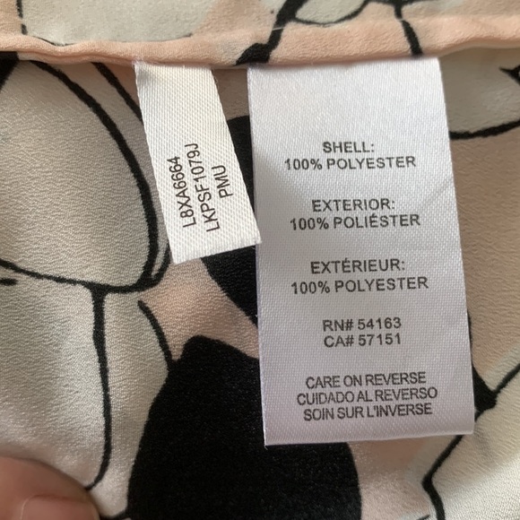 Karl Lagerfeld Women’s Blouse ruffle front button loops very good condition - Picture 6 of 7